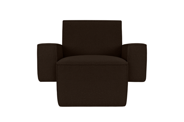 Hunk lounge πολυθρόνα με μπράτσα, Chocolate Hem