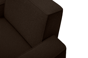 Hunk lounge πολυθρόνα με μπράτσα - Chocolate - Hem