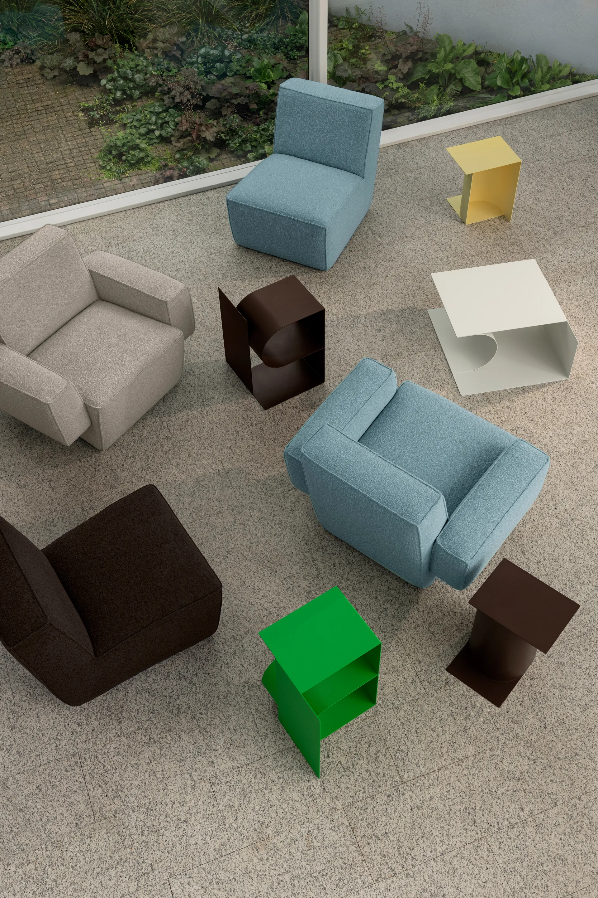 Hunk lounge πολυθρόνα με μπράτσα, Icicle Hem