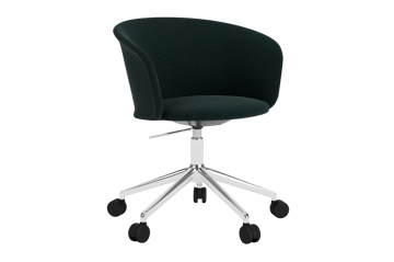 Kendo Swivel καρέκλα γραφείου με 5 ροδάκια - Pine-polished aluminium - Hem