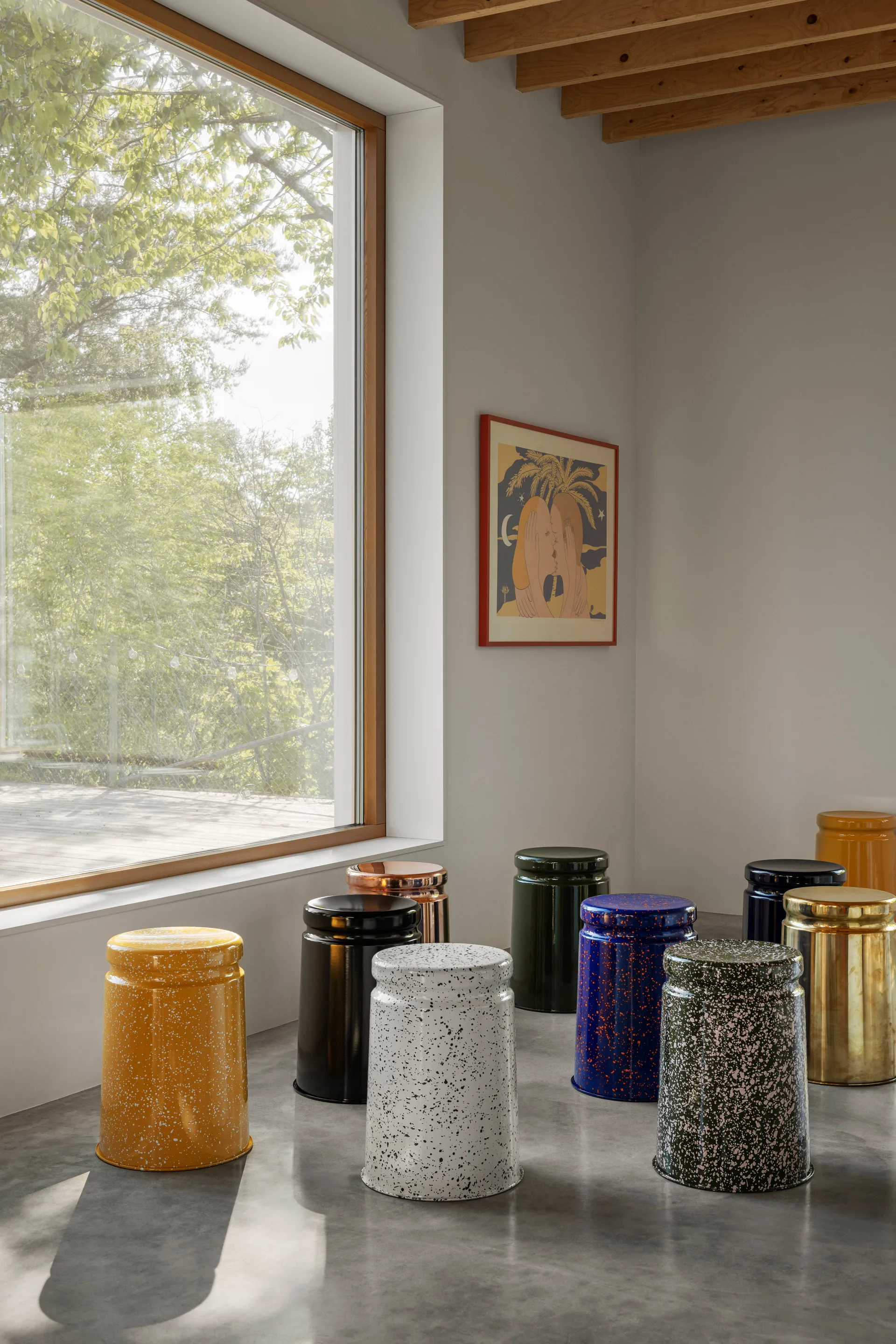 Last σκαμπό Ø32x44 cm, Brass Hem