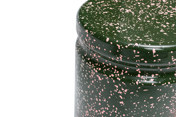 Last σκαμπό Ø32x44 cm, Green-pink splatter Hem