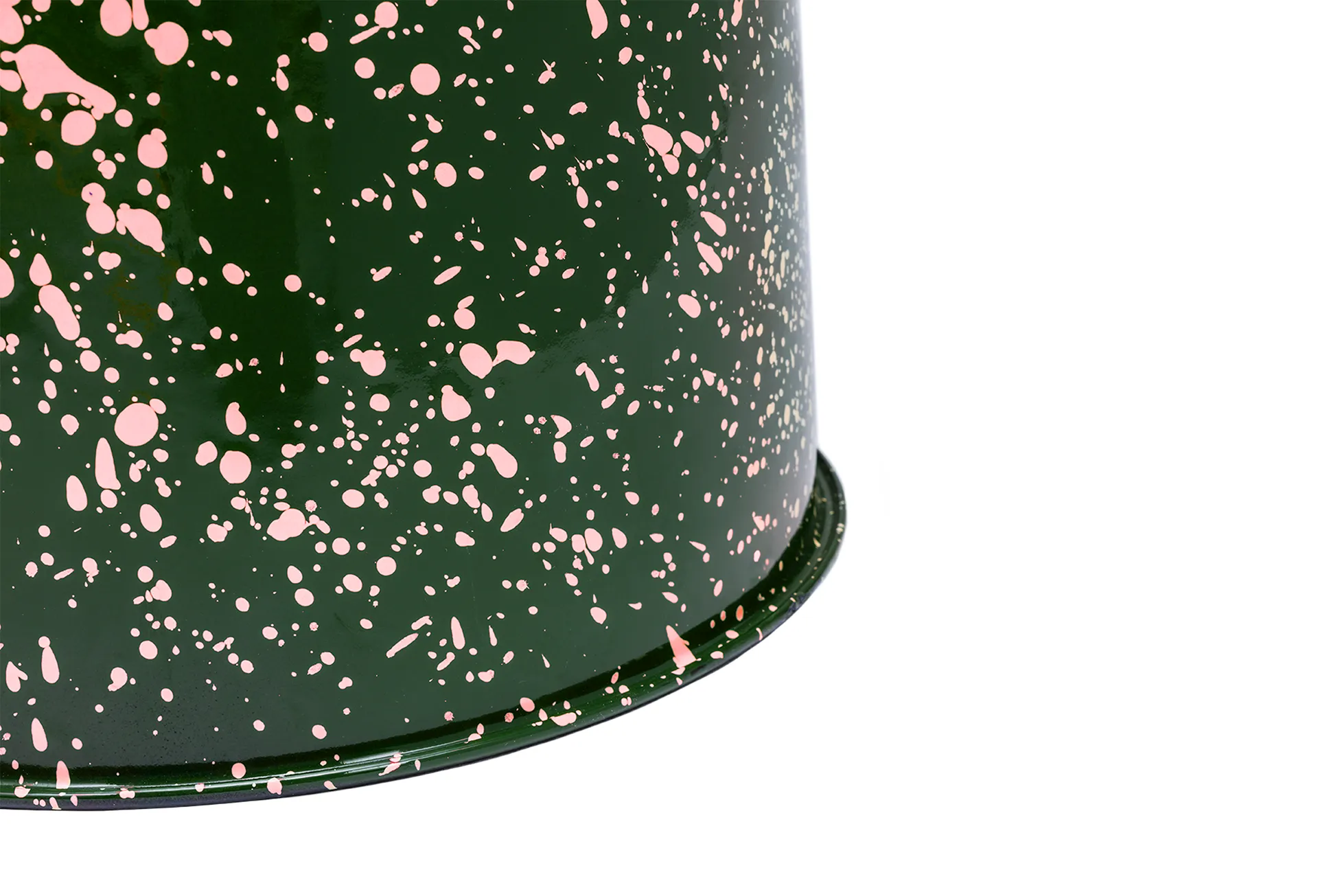 Last σκαμπό Ø32x44 cm, Green-pink splatter Hem