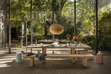 Τραπέζι φαγητού Max με παγκάκια 250 cm - Φλαμουριά - Hem