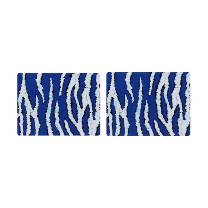 Monster σουπλά 30x40 cm 2 τεμάχια - Ultramarine blue-white - Hem
