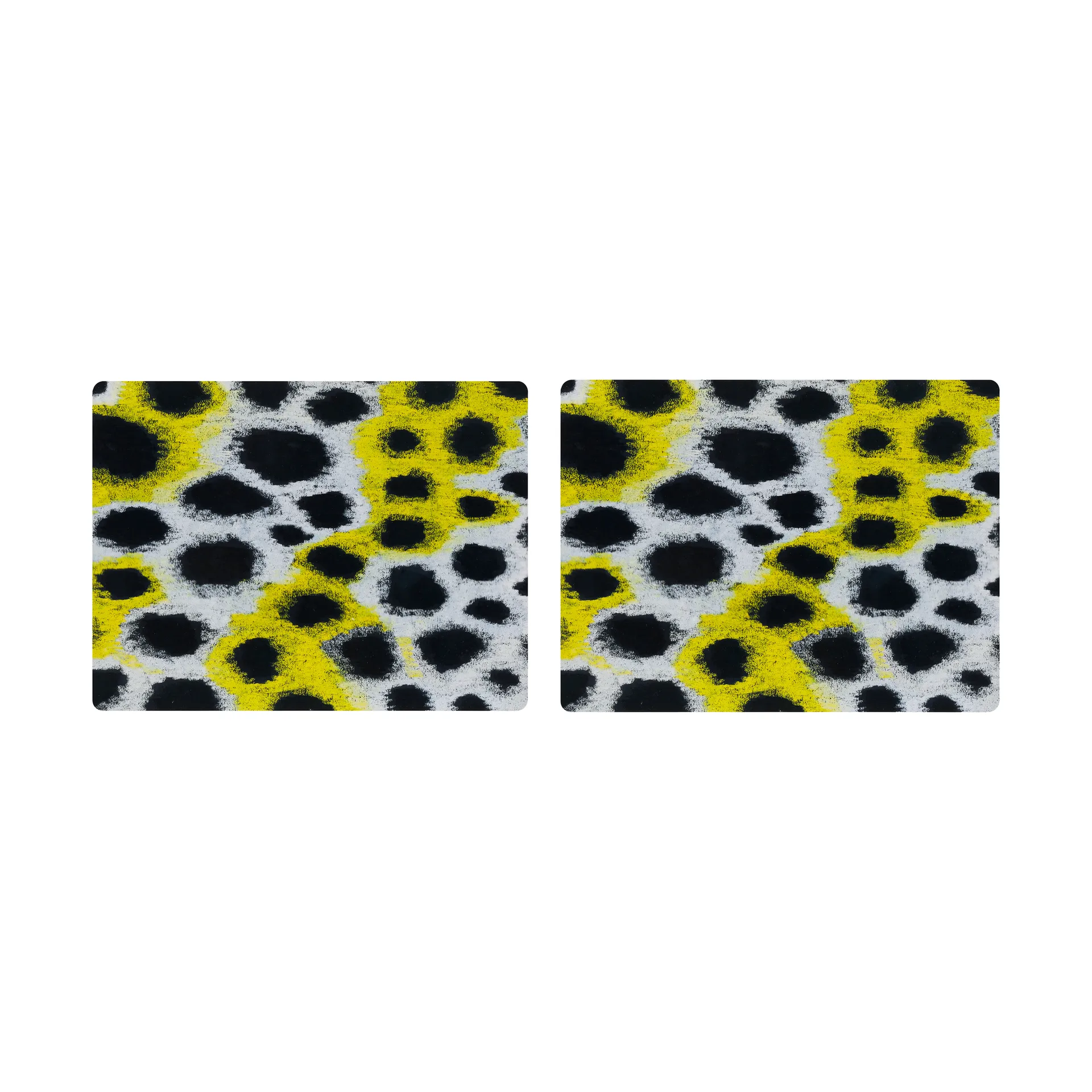 Monster σουπλά 30x40 cm 2 τεμάχια, White-yellow-black Hem