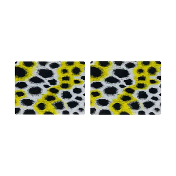 Monster σουπλά 30x40 cm 2 τεμάχια - White-yellow-black - Hem