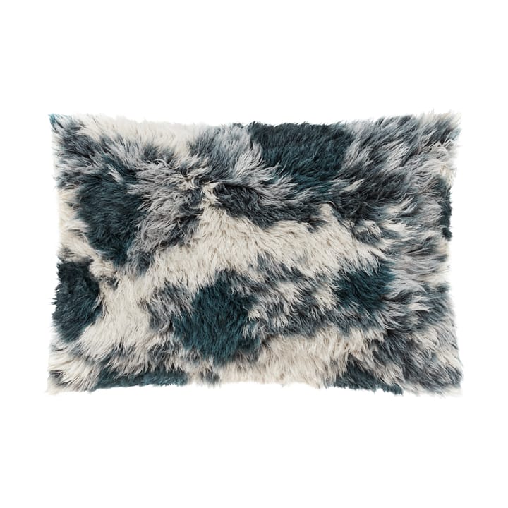 Monster μαξιλάρι Large 40x60 cm - Dark teal-off white - Hem