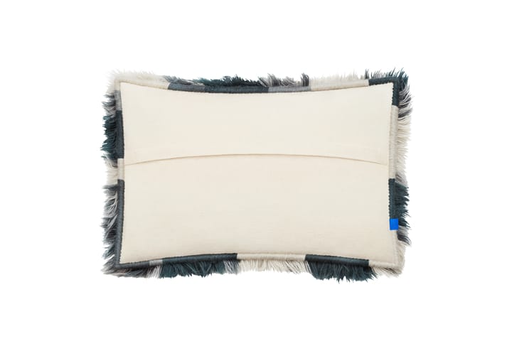 Monster μαξιλάρι Large 40x60 cm, Dark teal-off white Hem