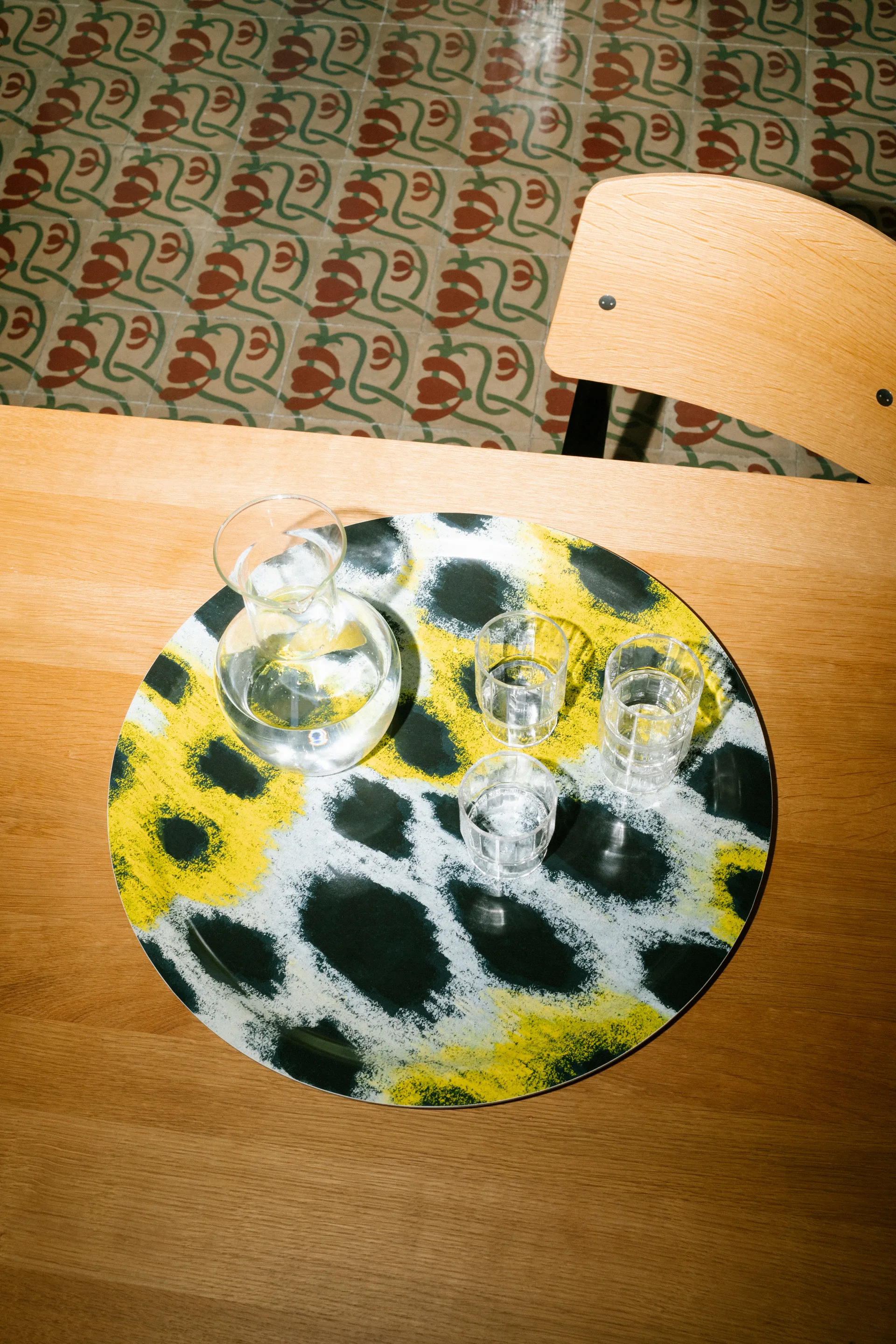 Monster δίσκος Medium Ø49 cm, White-yellow-black Hem