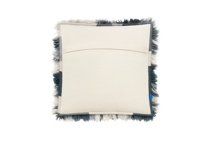 Monster μαξιλάρι Medium 50x50 cm, Dark teal-off white Hem