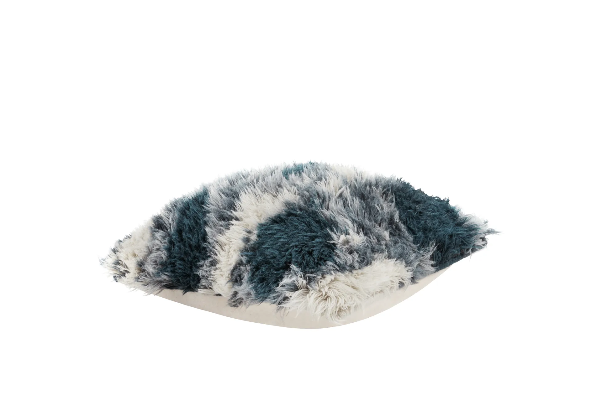 Monster μαξιλάρι Medium 50x50 cm, Dark teal-off white Hem