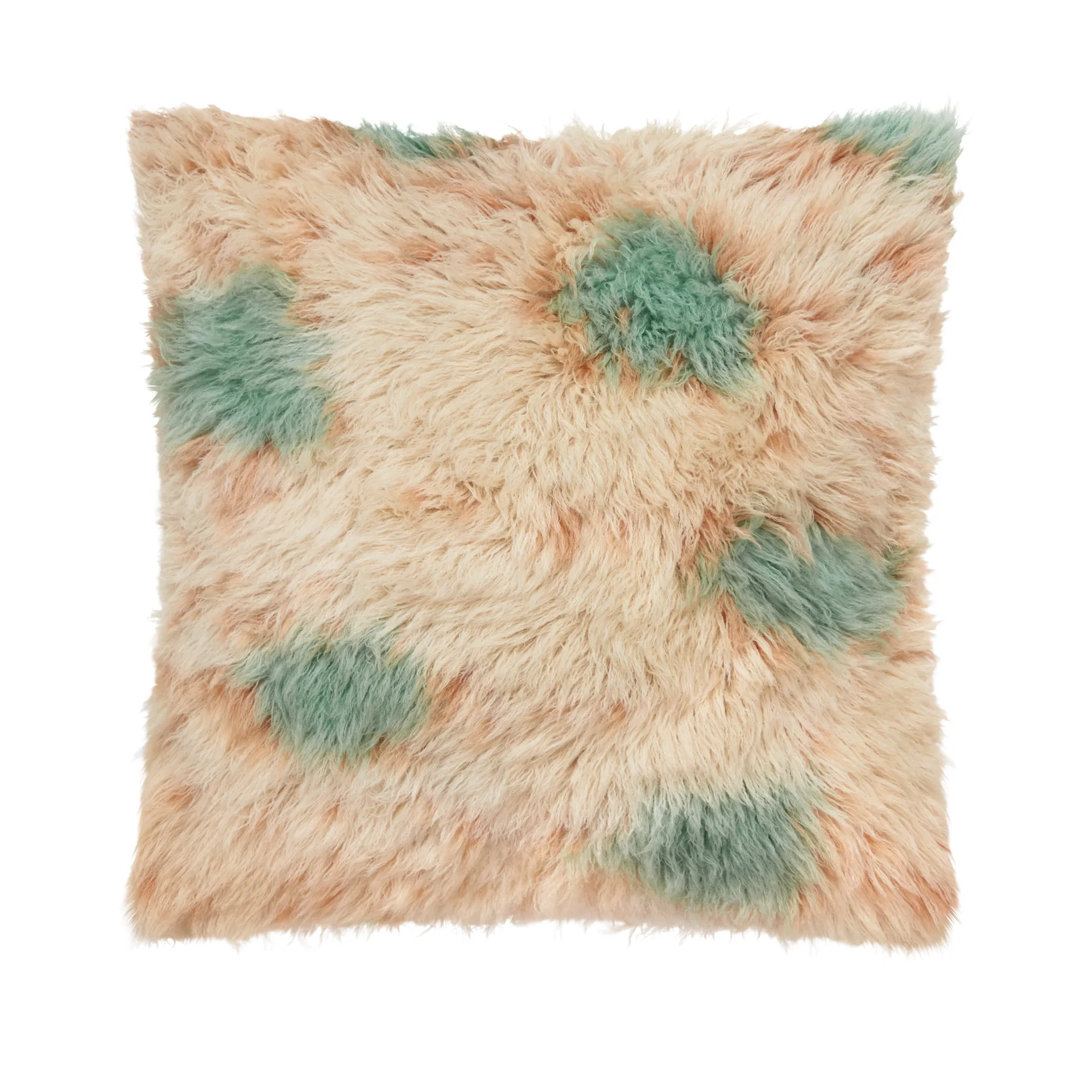 Monster μαξιλάρι Medium 50x50 cm, Turquoise-peach Hem