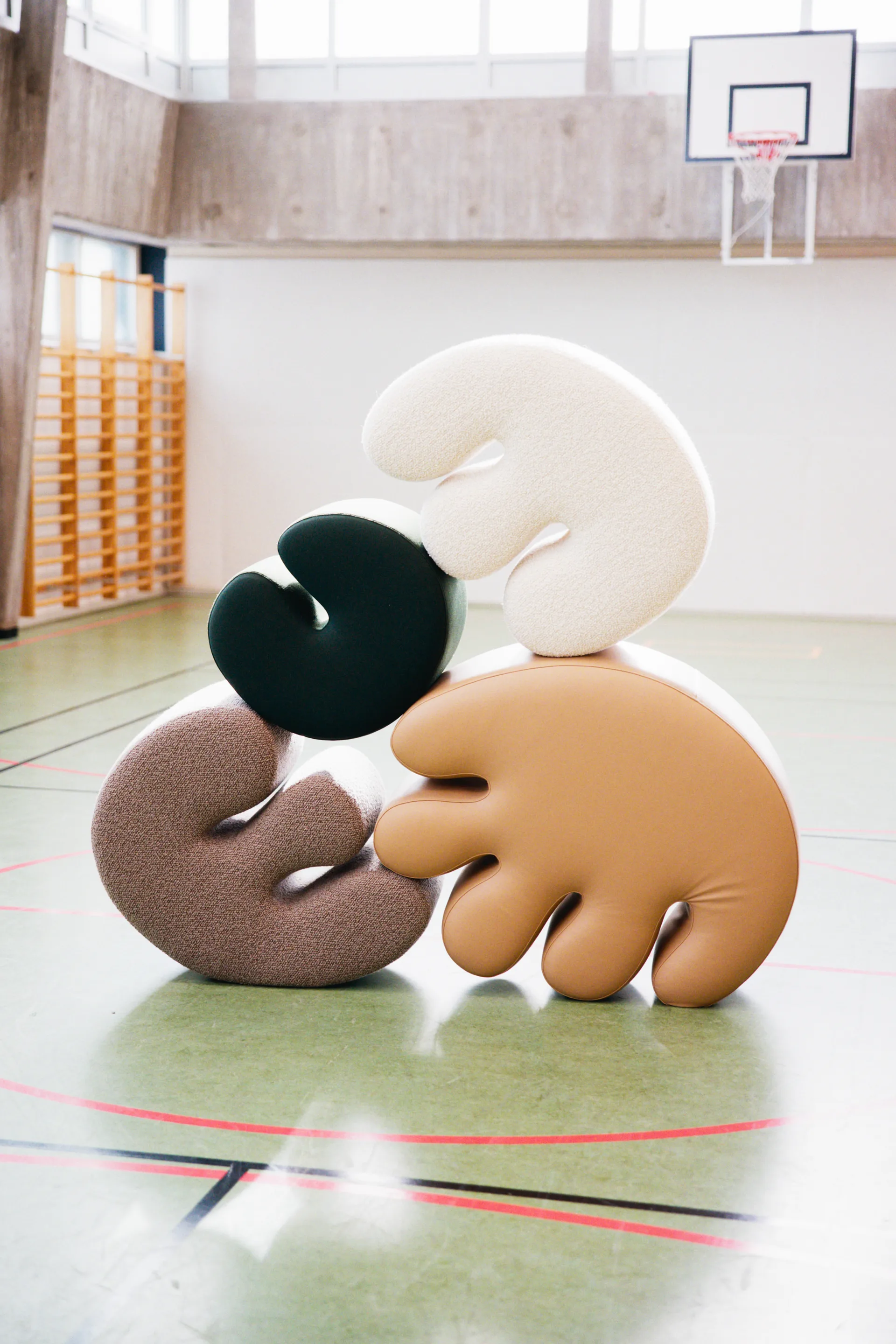 Palma πουφ Large 99x118 cm, Pebble Hem