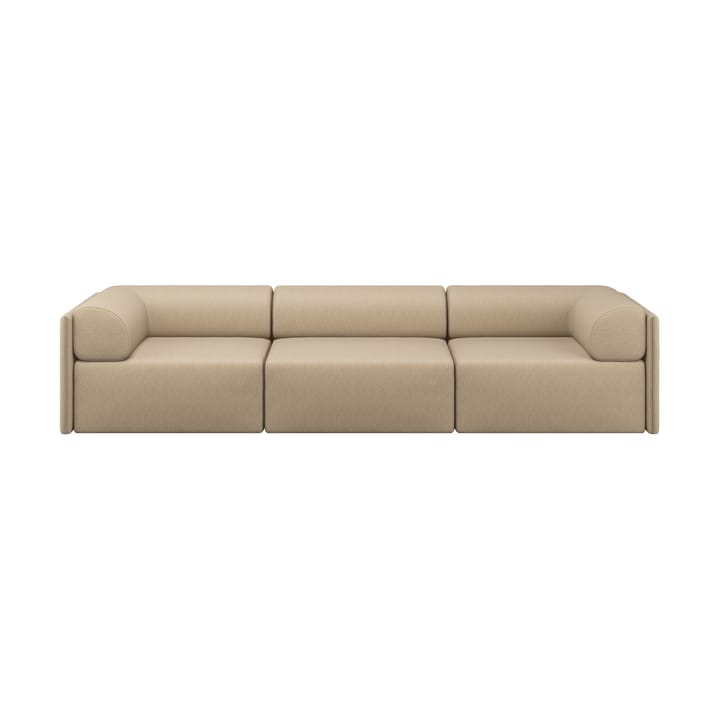 Palo Block 3-θέσιος καναπές με μπράτσα Low 295 cm - Beige - Hem