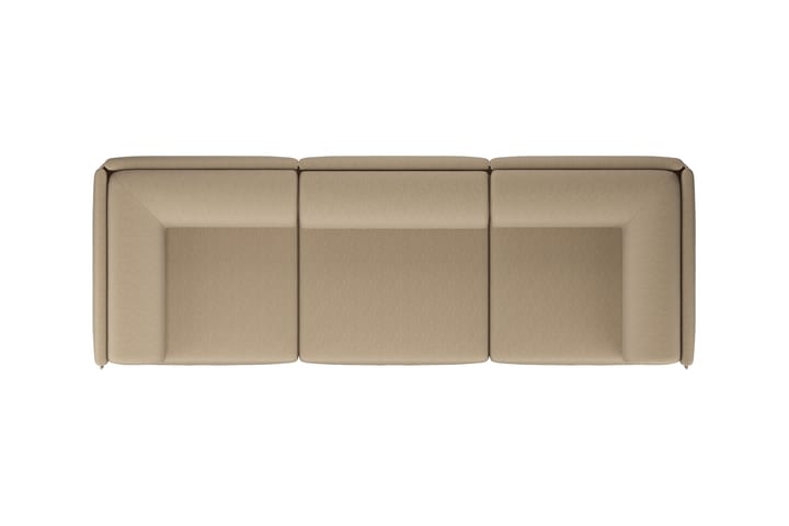 Palo Block 3-θέσιος καναπές με μπράτσα Low 295 cm, Beige Hem