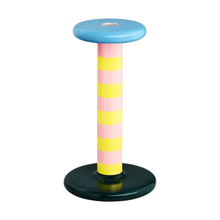 Pesa κηροπήγιο High 23 cm - Pink-sulfur yellow stripe - Hem