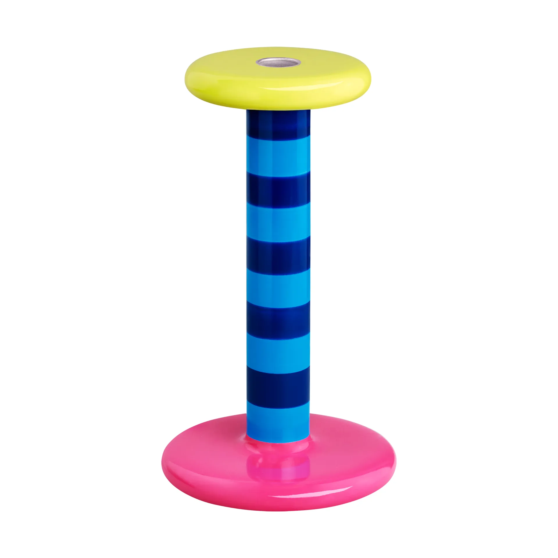 Pesa κηροπήγιο High 23 cm, Sky blue-night blue stripe Hem