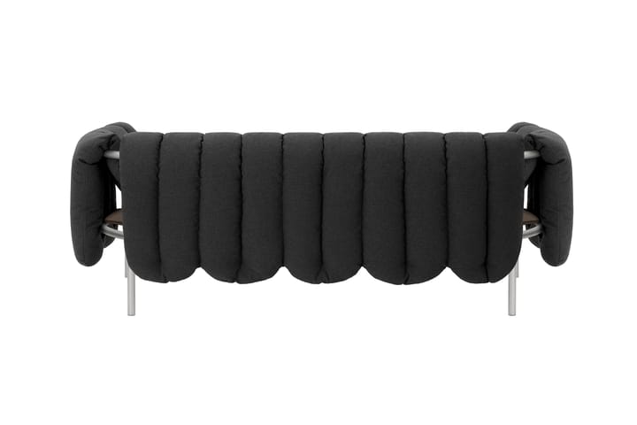 Puffy 2,5-θέσιος καναπές 205 cm, Anthracite-Ανοξείδωτο ατσάλι Hem
