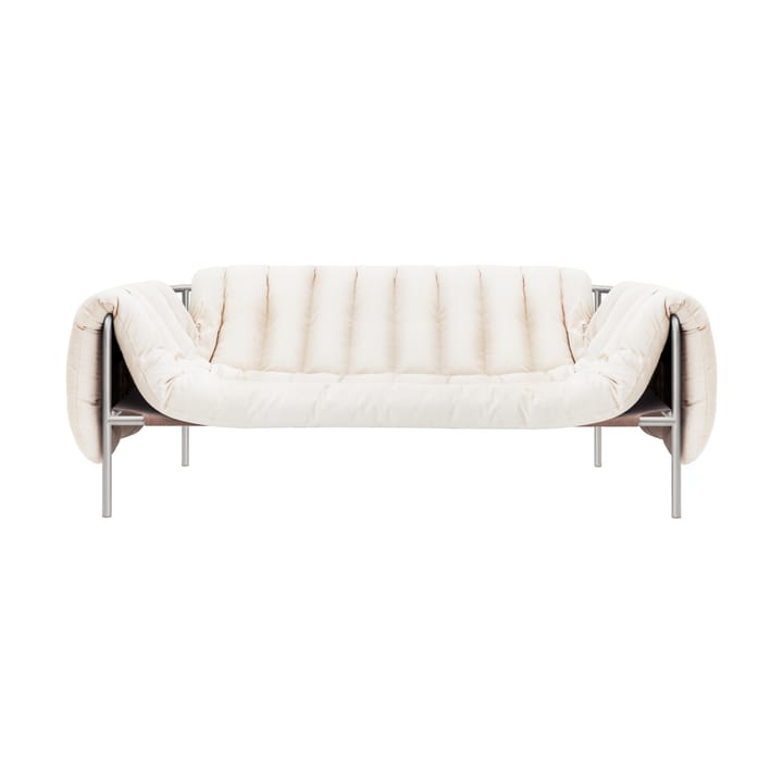 Puffy 2,5-θέσιος καναπές 205 cm - Natural-Ανοξείδωτο ατσάλι - Hem