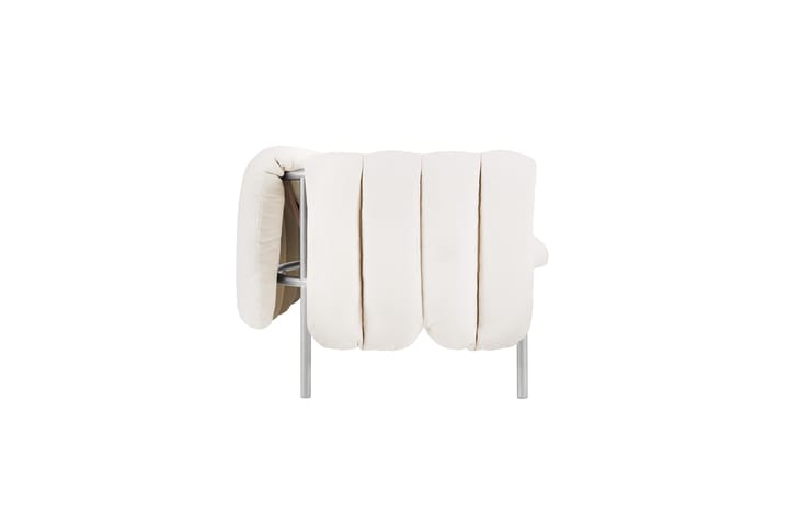 Puffy 2,5-θέσιος καναπές 205 cm, Natural-Ανοξείδωτο ατσάλι Hem