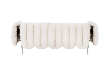 Puffy 2,5-θέσιος καναπές 205 cm - Natural-Ανοξείδωτο ατσάλι - Hem