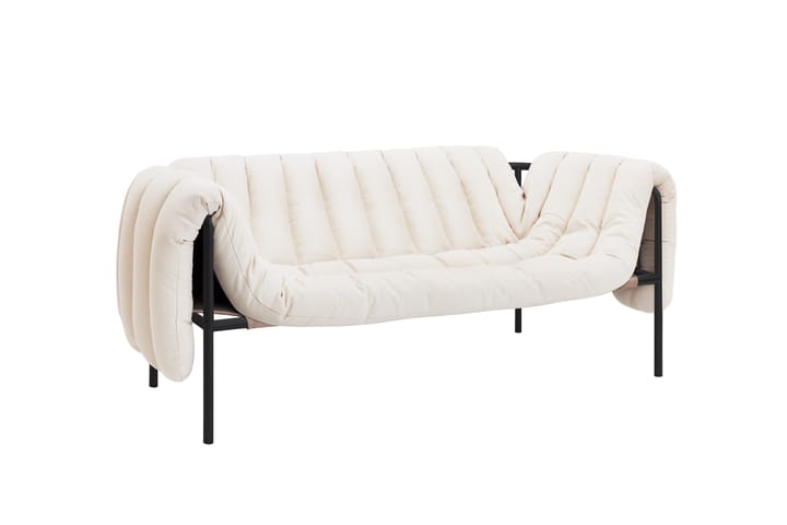 Puffy 2,5-θέσιος καναπές 205 cm, Natural-black grey Hem