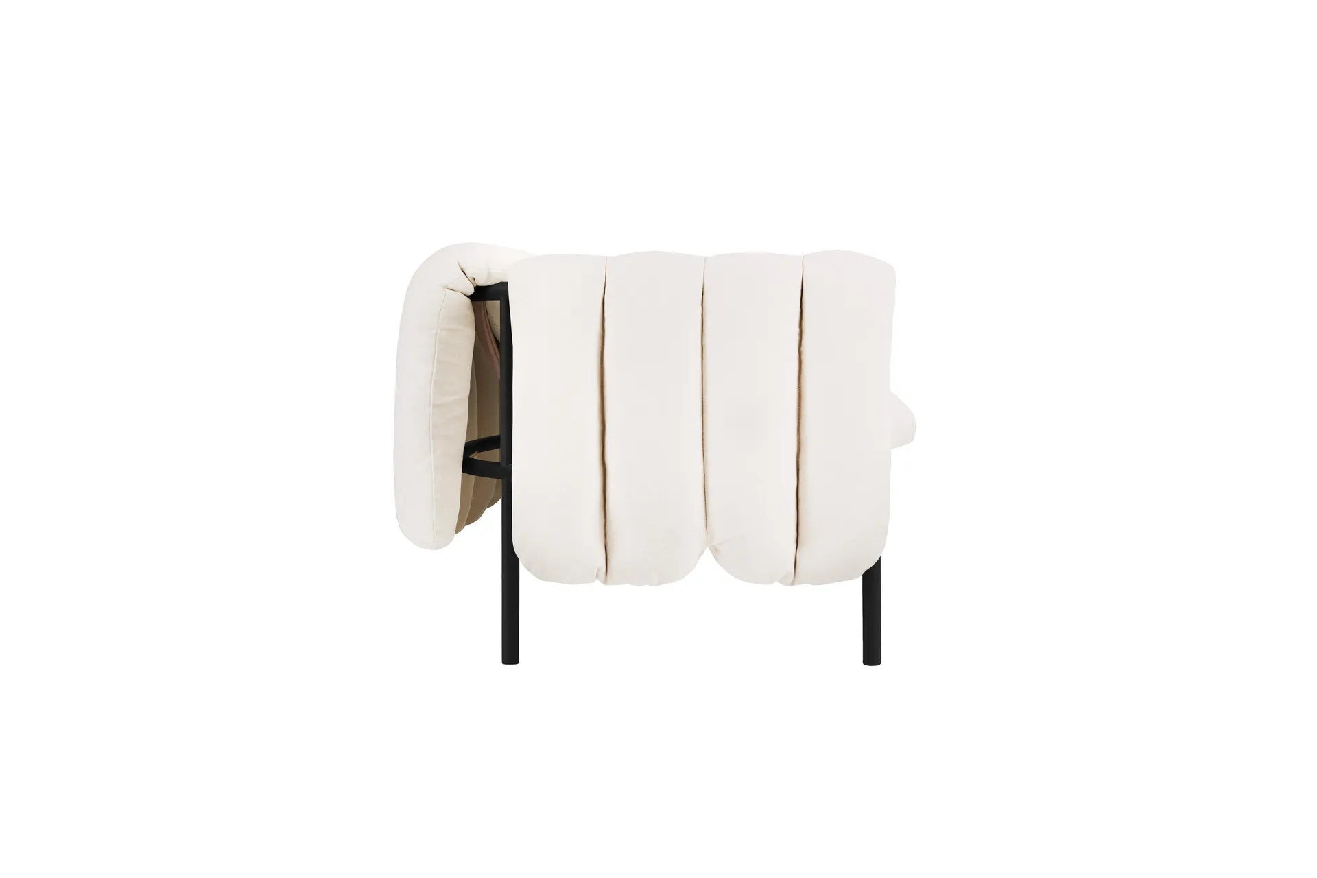 Puffy 2,5-θέσιος καναπές 205 cm, Natural-black grey Hem