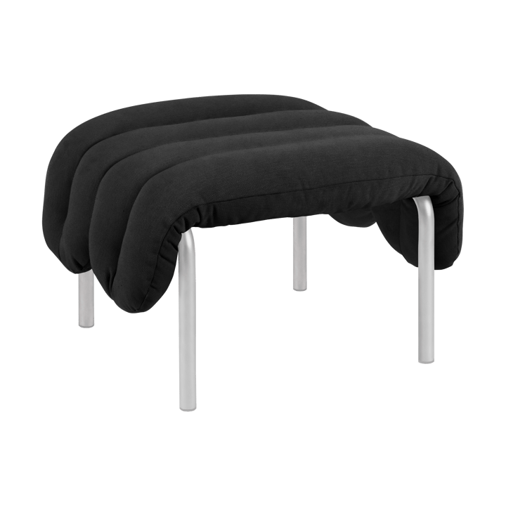 Puffy υποπόδιο 58x67 cm - Anthracite-Ανοξείδωτο ατσάλι - Hem