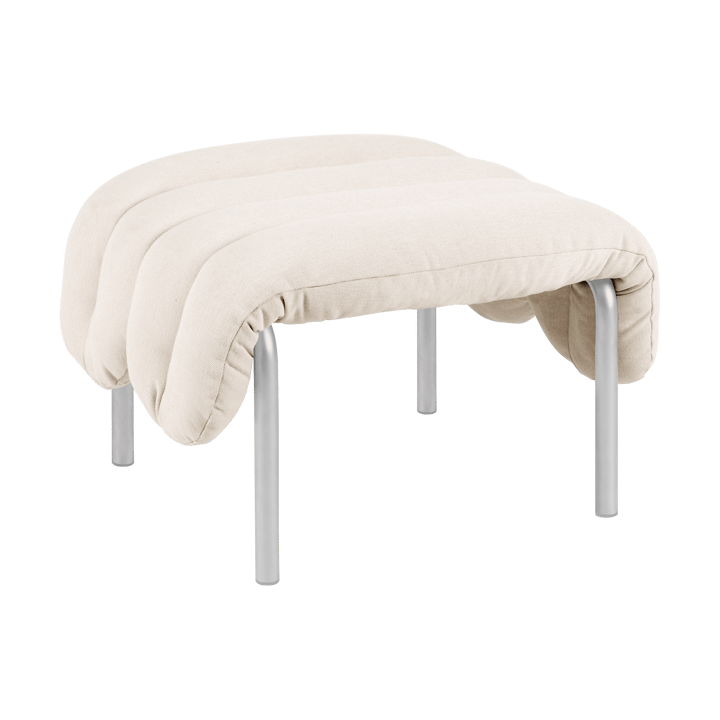 Puffy υποπόδιο 58x67 cm - Natural-Ανοξείδωτο ατσάλι - Hem