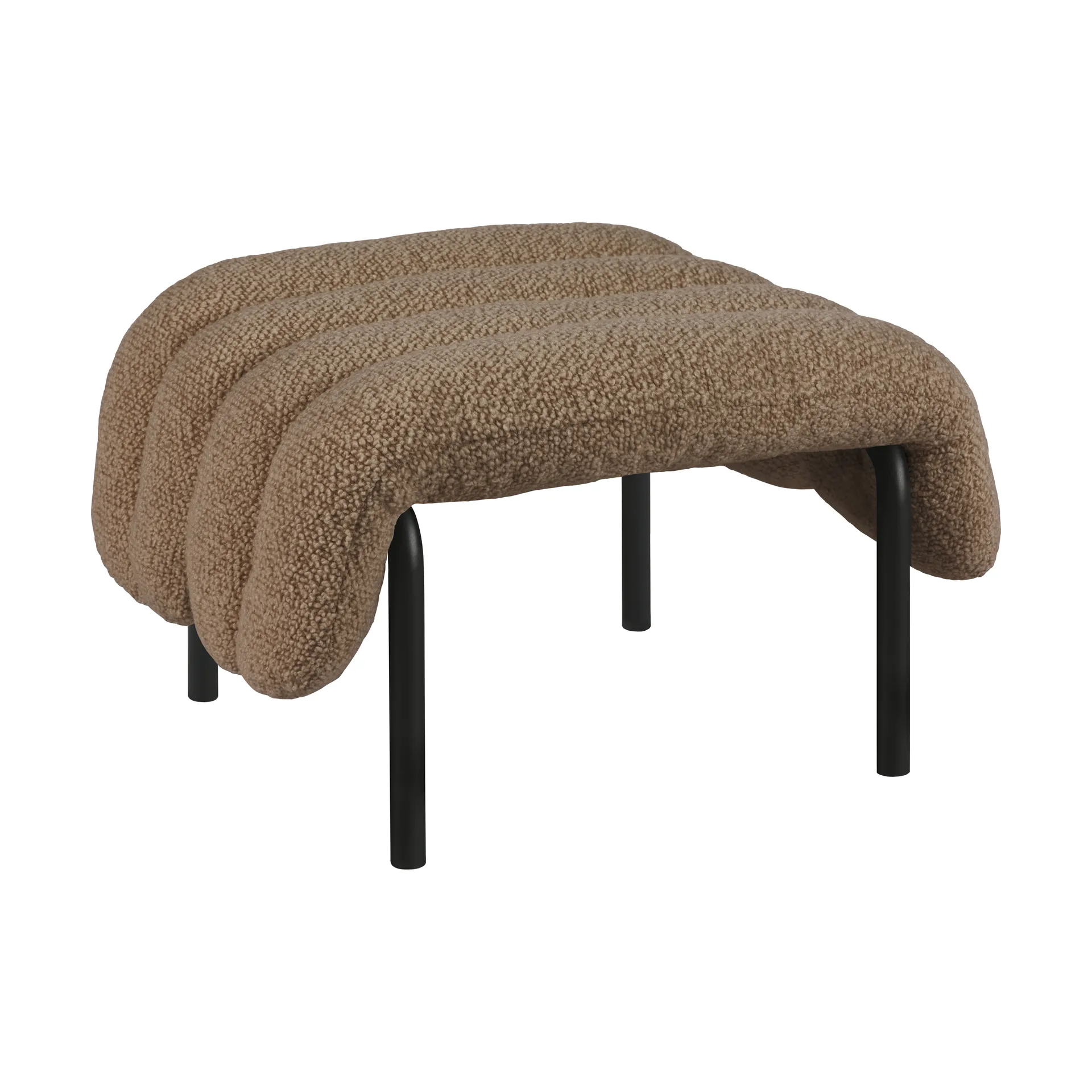 Puffy υποπόδιο 58x67 cm, Sawdust-black grey Hem