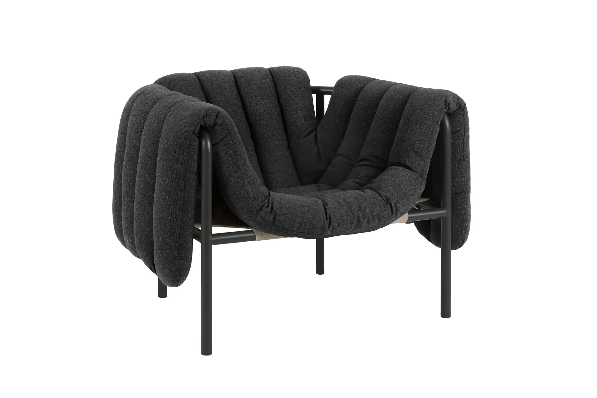 Puffy lounge πολυθρόνα, Anthracite-black grey Hem