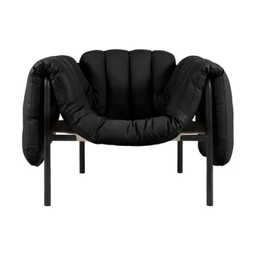 Puffy lounge πολυθρόνα - Black leather-black grey - Hem
