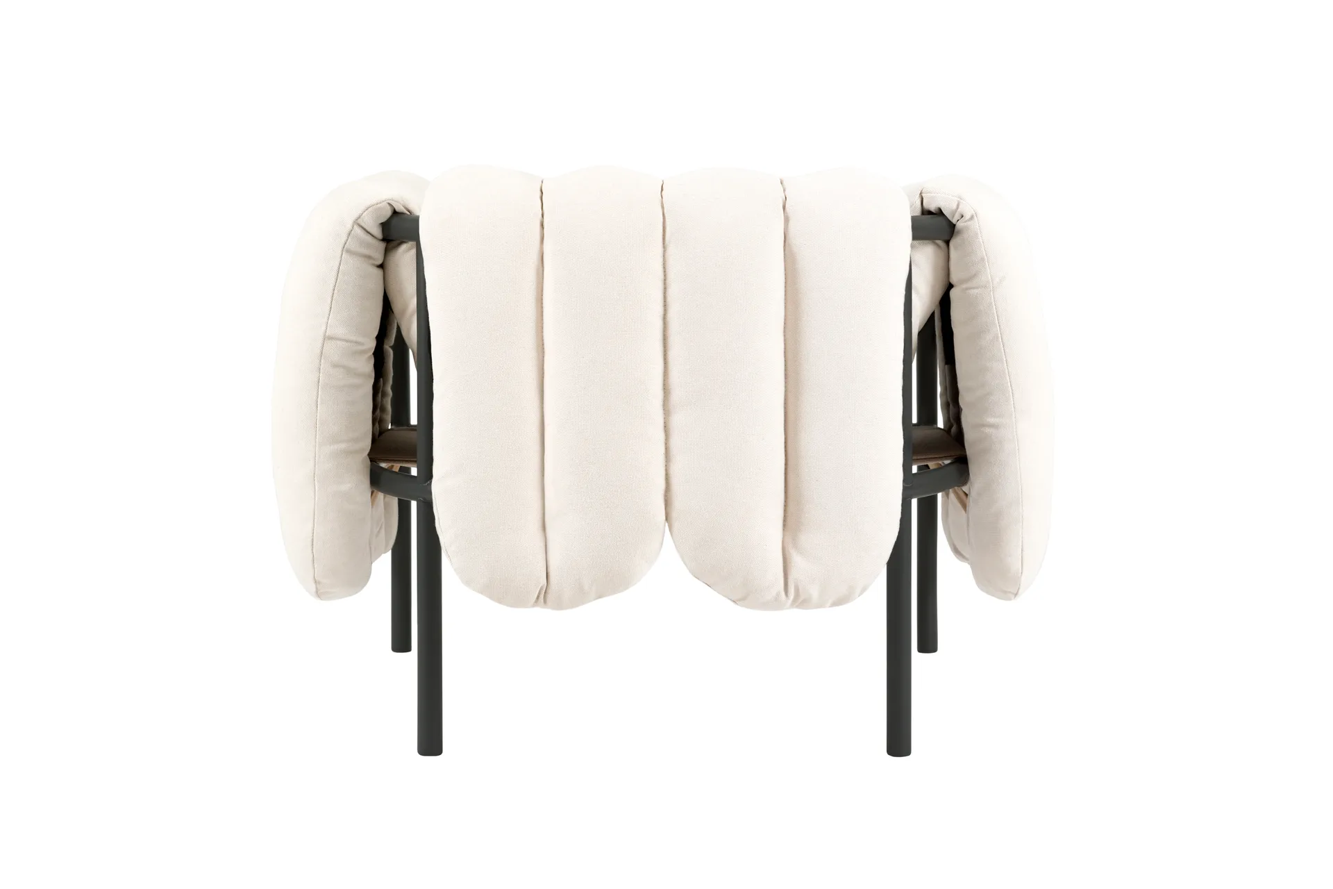 Puffy lounge πολυθρόνα, Natural-black grey Hem