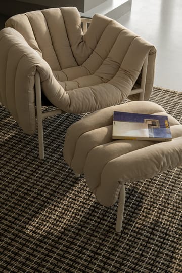 Puffy lounge πολυθρόνα + υποπόδιο - Sawdust-black grey - Hem