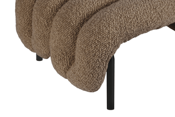 Puffy lounge πολυθρόνα + υποπόδιο - Sawdust-black grey - Hem
