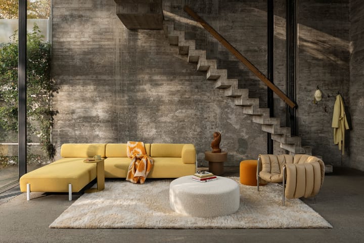 Puffy lounge πολυθρόνα, Sawdust-chocolate brown Hem