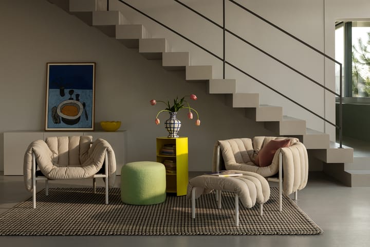 Puffy lounge πολυθρόνα, Sawdust-cream Hem