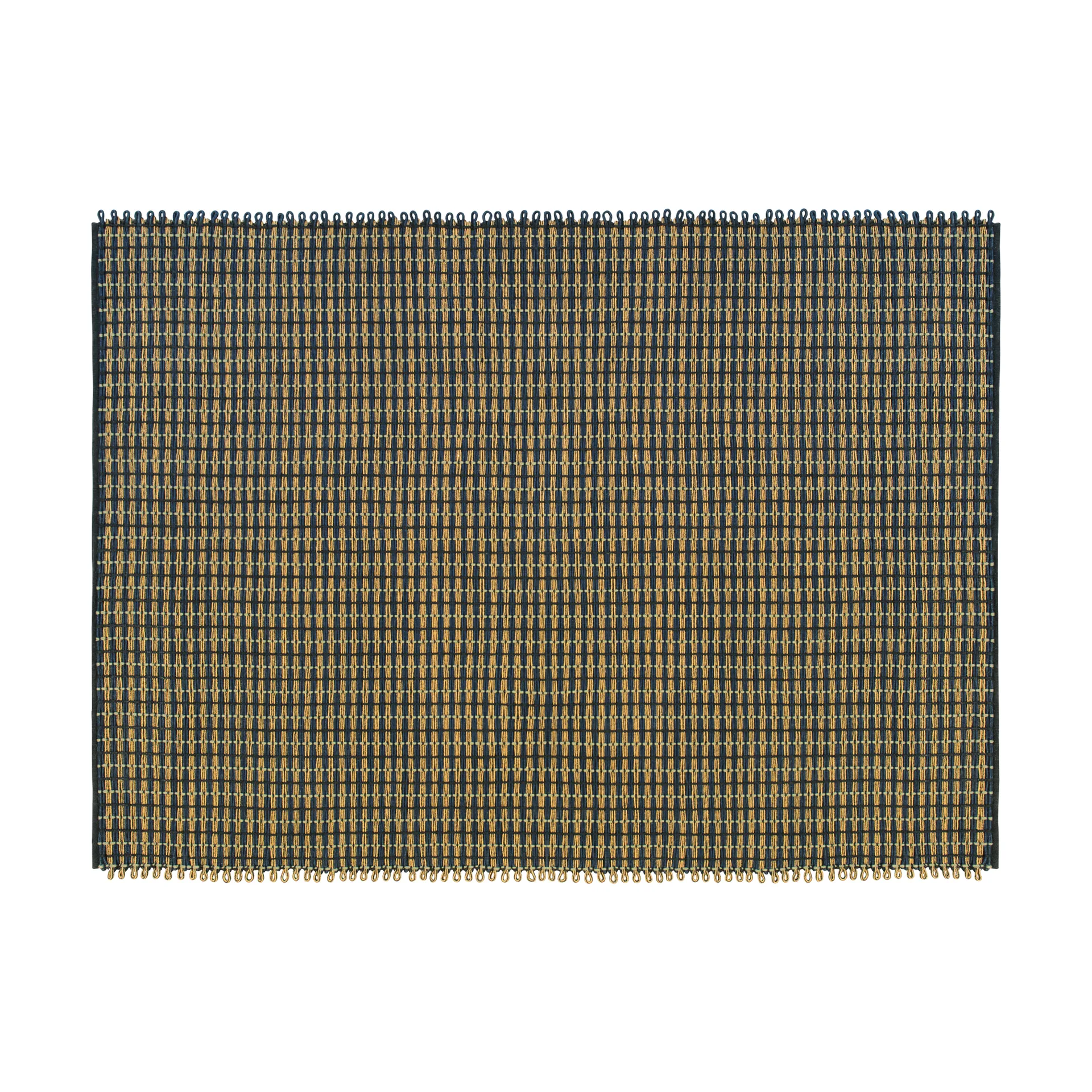 Rope χαλί Medium 170x240 cm, Night blue Hem