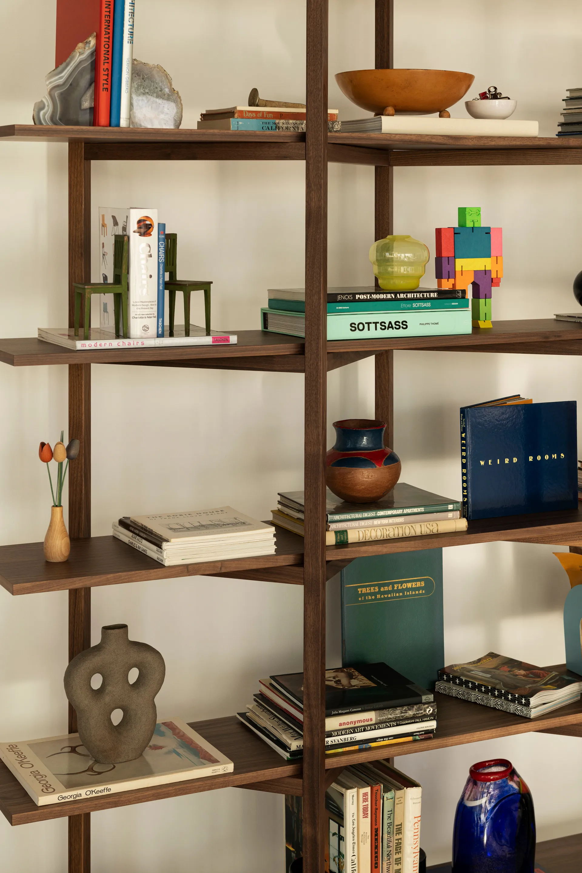 Zig Zag ράφι High 175x214 cm, Καρυδιά Hem