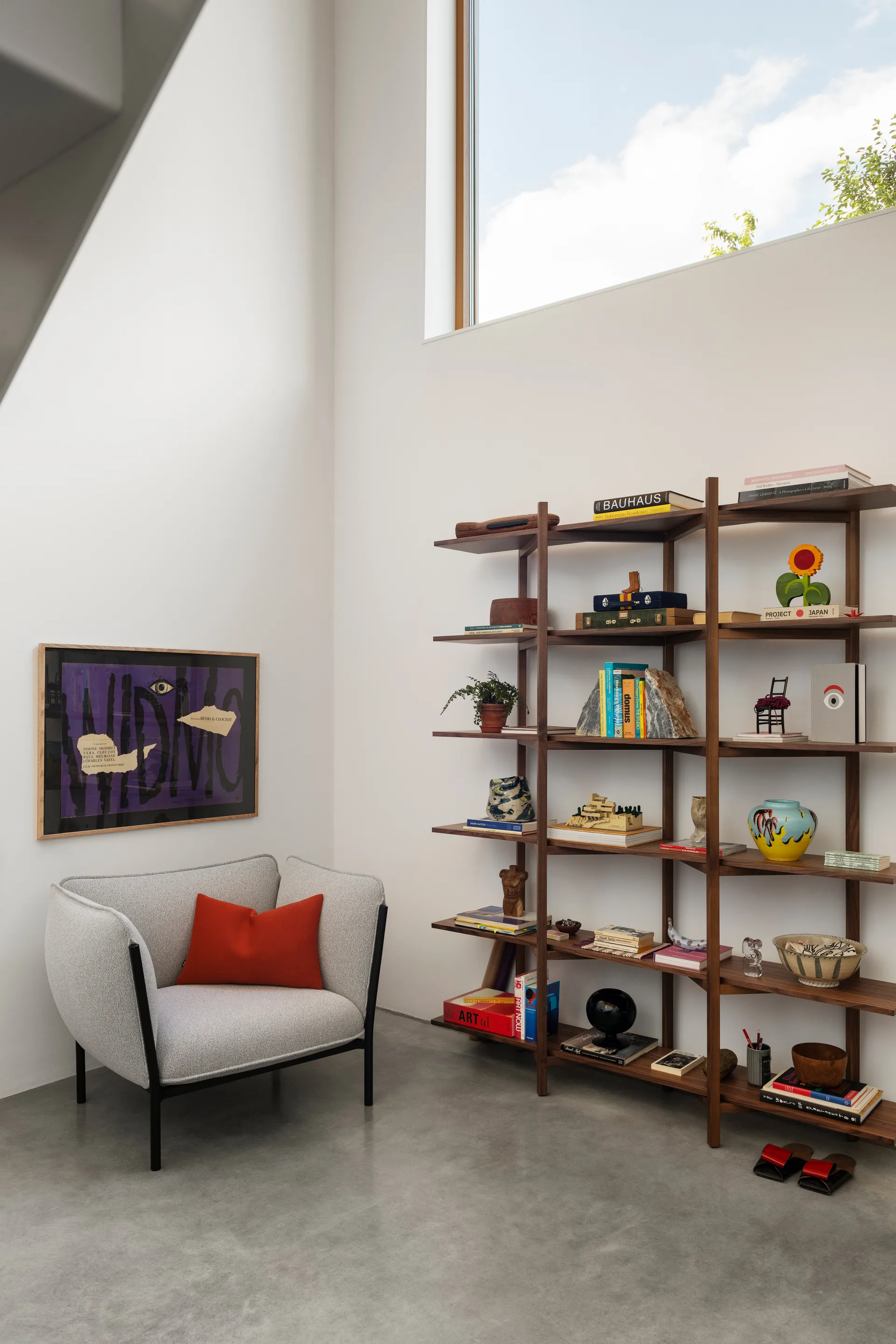 Zig Zag ράφι High 175x214 cm, Καρυδιά Hem