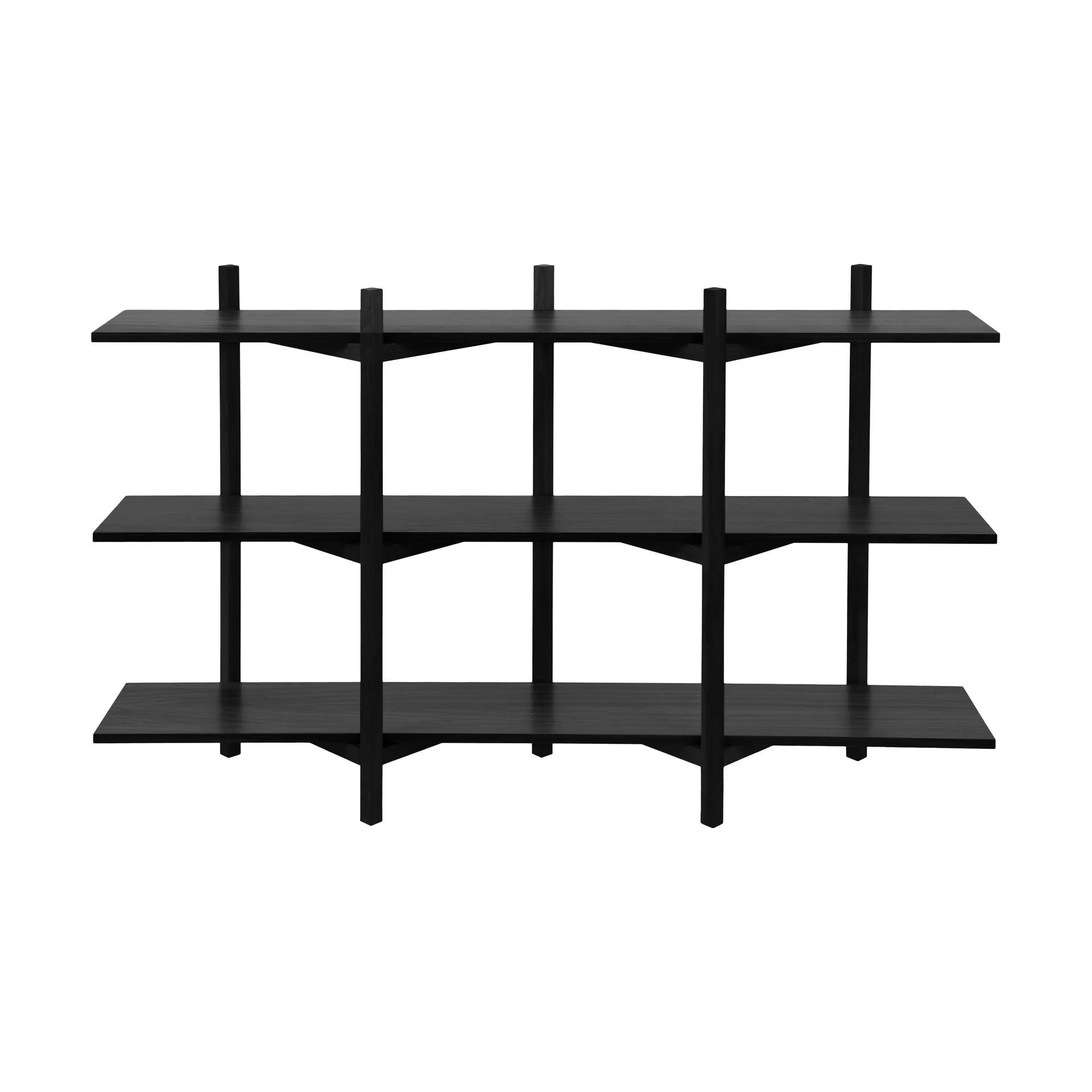 Zig Zag ράφι Low 175x100 cm, Black Hem