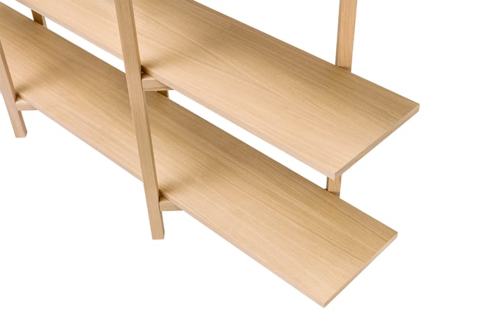 Zig Zag ράφι Media 194x57 cm, Βελανιδιά Hem