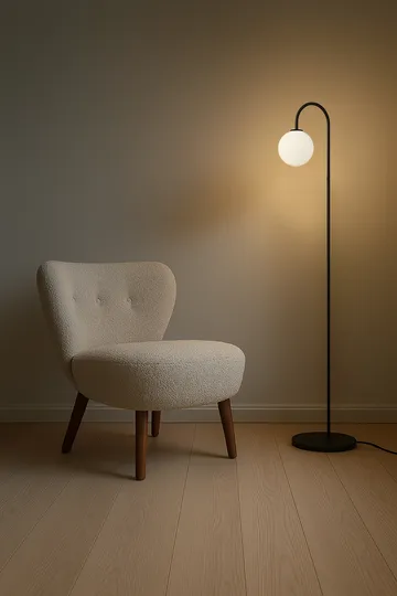 Φωτιστικό δαπέδου Balloon 137 cm - Μαύρο - Herstal