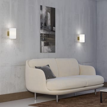 Evoke φωτιστικό τοίχου μεγάλο - Satin brass-οπαλίνα γυαλί - Herstal