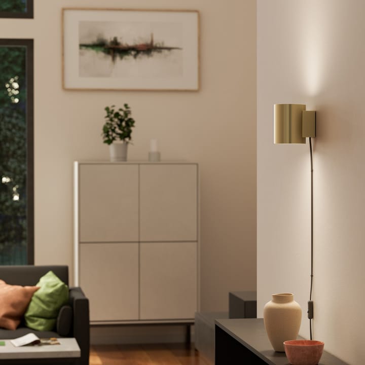 Evoke φωτιστικό τοίχου μικρό, Satin brass Herstal