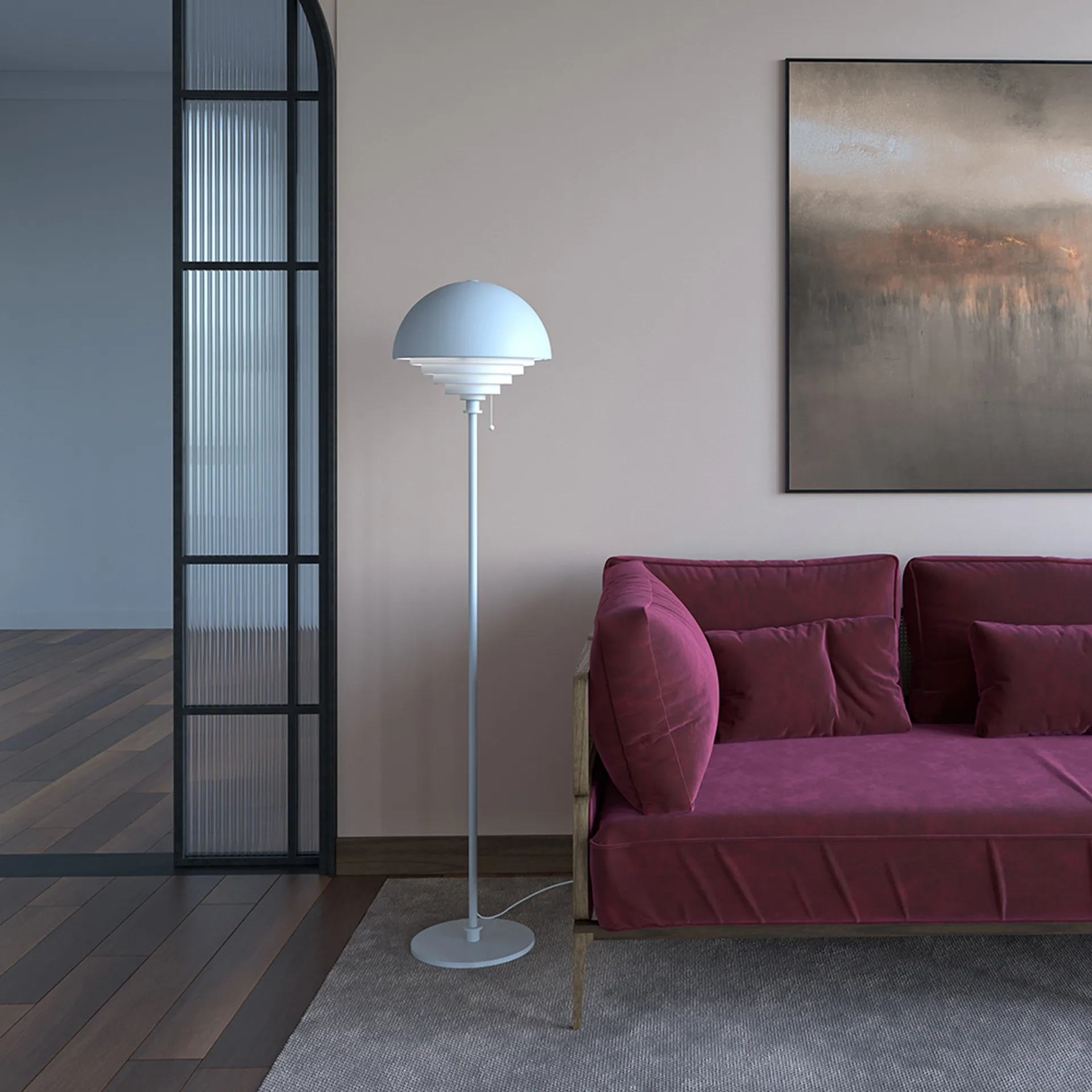 Φωτιστικό δαπέδου, Motown, 150 εκ, Λευκό Herstal