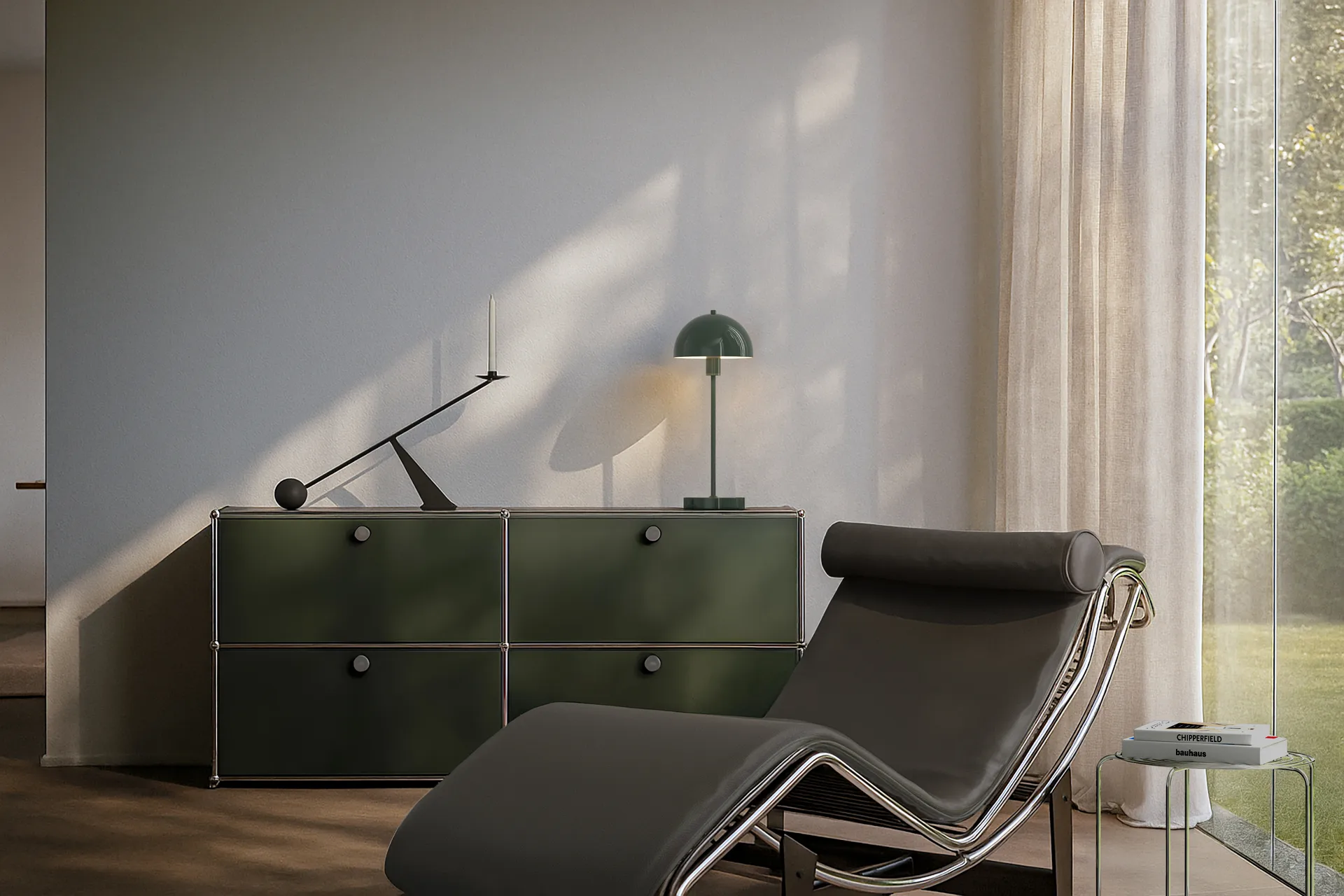 Vienda επιτραπέζιο φωτιστικό Ø 50 cm, Oak leaf green Herstal