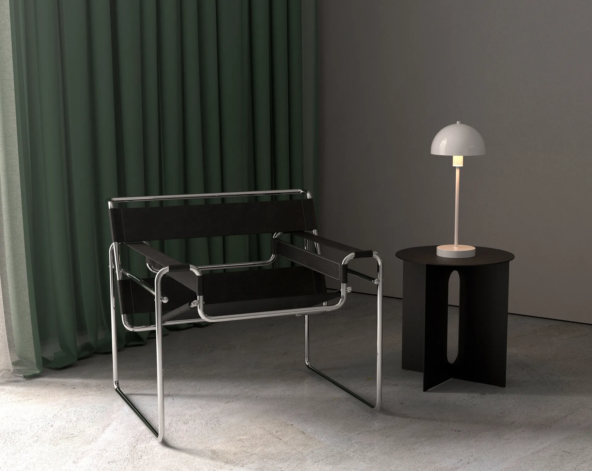 Vienda επιτραπέζιο φωτιστικό Ø 50 cm, Putty grey Herstal