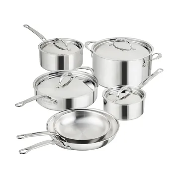 Hestan ProBond Luxe σετ κατσαρολιών και τηγανιών - Ανοξείδωτο ατσάλι, 10 τεμάχια - Hestan